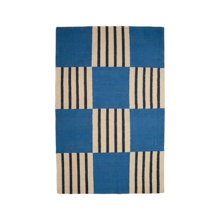 Teppich Blue Paradoxe textil blau / 210 x 140 cm - Wolle - COLORTHERAPIS