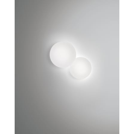 Applique Puck verre blanc Double - Vibia