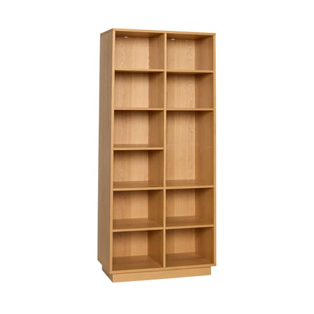 Bibliothèque Disco Large bois naturel / L 80 x P 30 x H 180 cm - HÜBSCH
