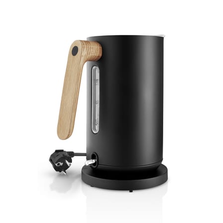 Bouilloire électrique Nordic Kitchen métal noir bois naturel / 1,5 L - Acier & chêne - Eva Trio