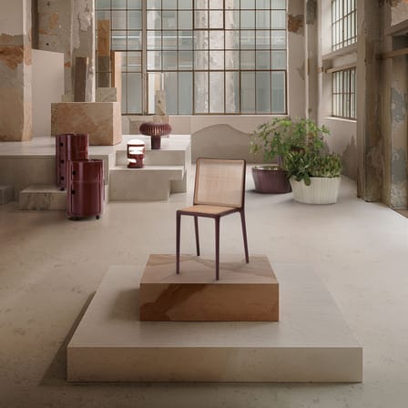 Chaise empilable Belvedere Vienna / INDOOR - Tressage rotin - Kartell
