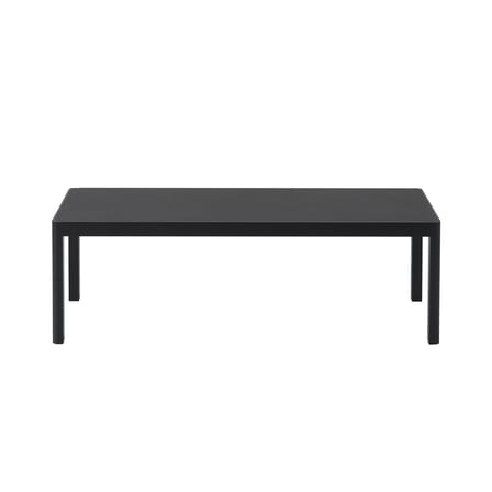 Couchtisch Workshop plastikmaterial holz schwarz / 120 x 43 x H 38 cm - Linoleum - Muuto