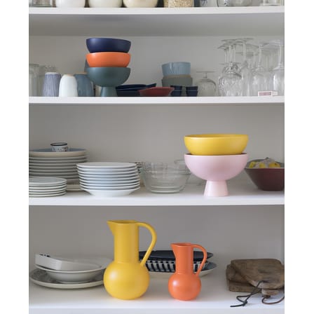 Coupe Strøm Large céramique bleu / Ø 22 cm - Fait main - raawii