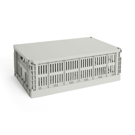 Couvercle  métal gris / Pour panier Colour Crate Large 34,5 x 53 cm - Hay