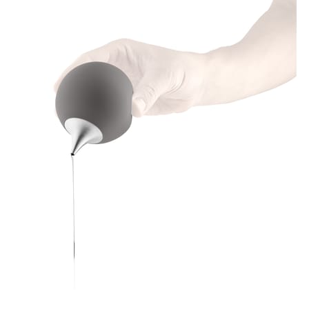 Distributeur de savon  plastique gris / Poire souple - Eva Trio