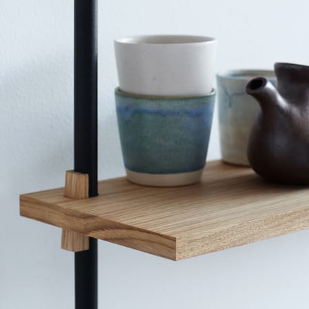 Étagère Wall Shelving – ws.65.1 bois naturel / L 85 x H 65 cm x Prof. 17,5 cm - MOEBE
