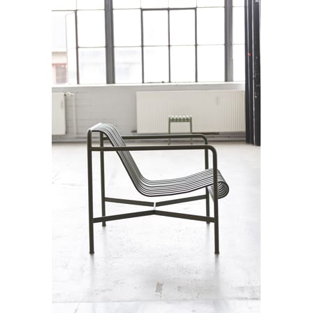 Fauteuil empilable Palissade Dining Large métal vert / Bouroullec, 2016 - Hay