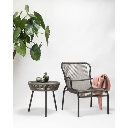 Fauteuil lounge empilable Loop Lounge / Corde polypropylène tissée main - Vincent Sheppard