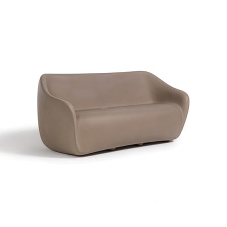 Gartensofa 2-Sitzer Reborn plastikmaterial beige / L 165 cm - 100% recycelt - Slide