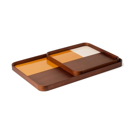 Plateau Sicilia bois jaune / 35 x 35 cm - Maison Sarah Lavoine