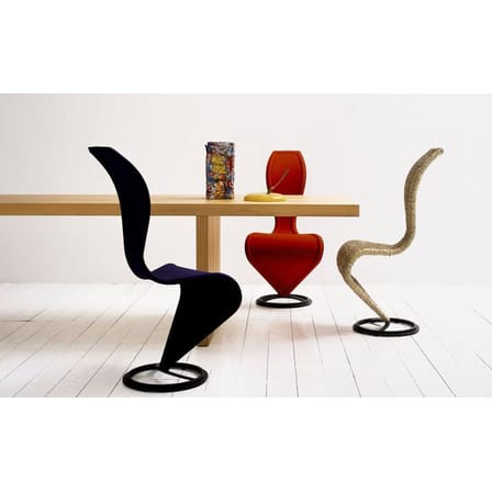 Sedia S-Chair fibre beige / Tom Dixon, 1991 - Vimini - Cappellini