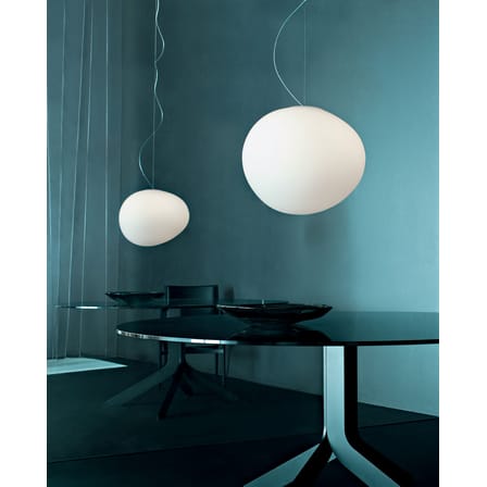 Suspension Gregg Grande LED My Light verre blanc / L 47 cm / Bluetooth - Ludovica+Roberto Palomba, 2008 - Foscarini