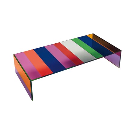 Table basse The Dark Side of the Moon verre multicolore / 155 x 55 cm - Piero Lissoni, 2011 - Glas Italia