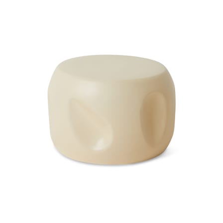 Table d'appoint Currents céramique beige / Ø 50 x H 32 cm - HK LIVING