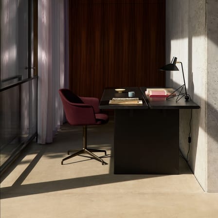 Table rectangulaire Ita OS1 bois marron / 200 x 95 cm - &tradition
