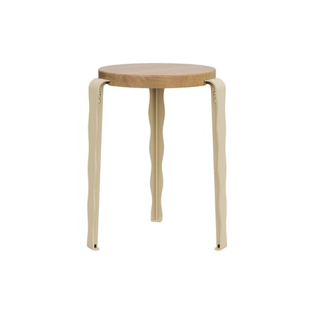 Tabouret empilable Lou Vague by Uchronia / Chêne - TIPTOE
