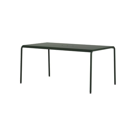Tavolo rettangolare Panorama metallo verde / 160 x 90 cm - 6 posti - TIPTOE