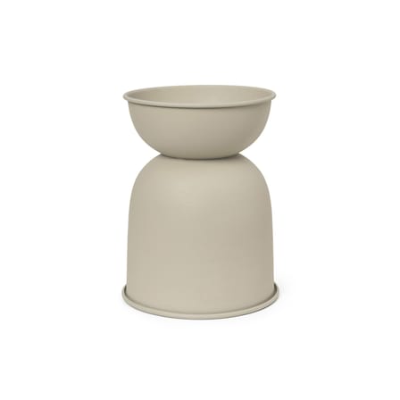 Vaso per fiori Hourglass Extra Small metallo beige / Ø 21 x H 30 cm - Ferm Living