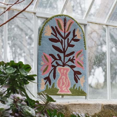 Garden Views Wall decoration textile multicoloured / 77 x 55 cm - Limited Edition by Blumenhaus - COLORTHERAPIS