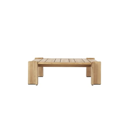 Table basse Atmosfera bois naturel / 113 x 100 cm - Teck / Seconde vie - Gubi