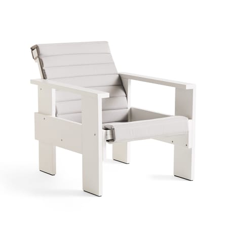 Accessoire  tissu gris / Coussin matelassé outdoor - Pour fauteuil lounge Crate - Hay
