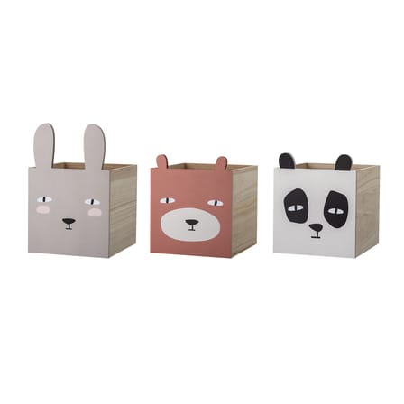Bibliothèque Animaux bois multicolore / 3 tiroirs - L 107 x H 94 cm - Bloomingville
