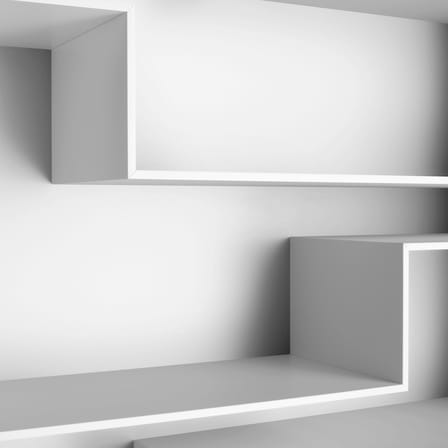 Bibliothèque Melody bois blanc / L 88 x H 217 cm - MDF Italia