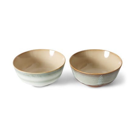 Set de 2 bols 70s ceramics / Ø 19 x H 8,5 cm - HK LIVING