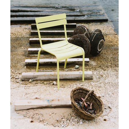 Chaise empilable Luxembourg métal beige - Fermob