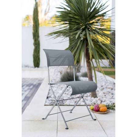 Chaise pliante Dune tissu rouge - Fermob