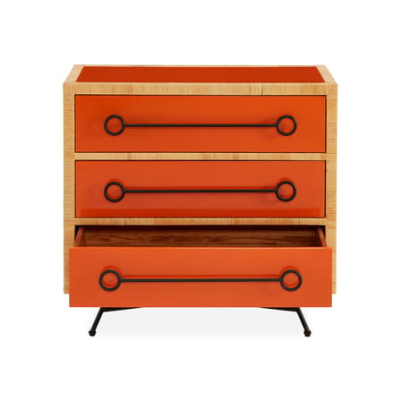 Commode Wellington bois orange / L 91 x H 86 cm - Jonathan Adler