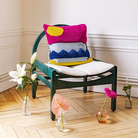 Coussin Siesta / 45 x 45 cm - Laine tissée main - COLORTHERAPIS