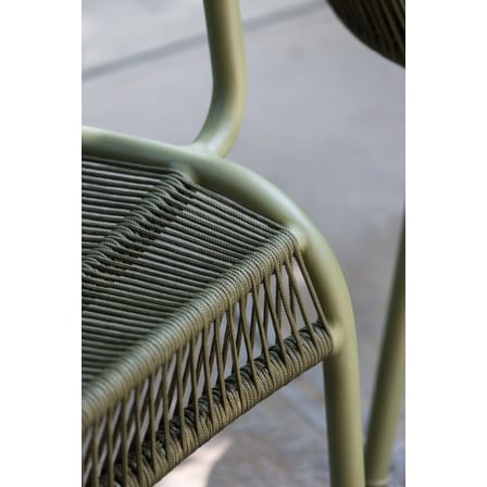 Fauteuil lounge empilable Loop Lounge / Corde polypropylène tissée main - Vincent Sheppard