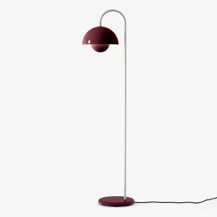Lampadaire Flowerpot VP12 métal prune/ Verner Panton, 1969 - &tradition