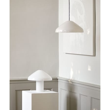 Lampe de table Pao LED verre blanc / Verre soufflé bouche - Hay