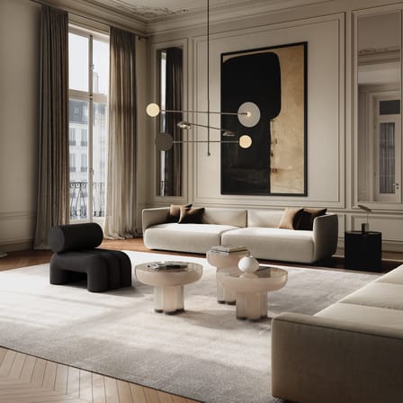 Lampe de table Reflect LED métal argent / Modulable - 101 COPENHAGEN