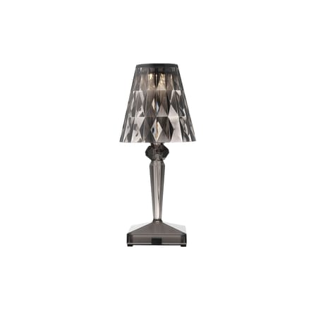 Lampe extérieur sans fil rechargeable Battery LED plastique gris / Ø 12 x H 30 cm - Recyclé - Kartell
