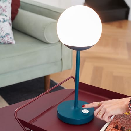 Lampe extérieur sans fil rechargeable Mooon! MAX LED / Sphère verre - H 41 cm - Fermob