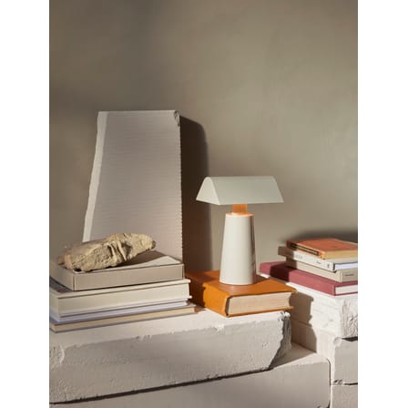 Lampe sans fil rechargeable Caret MF1 métal gris / H 22 cm - &tradition