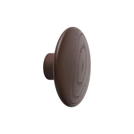 Patère The Dots Wood Medium bois marron / Ø 13 cm - Muuto
