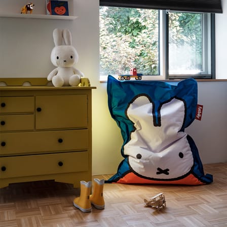 Sitzkissen für Kinder Junior x Miffy textil orange / 130 x 100 cm - Nylon - Fatboy