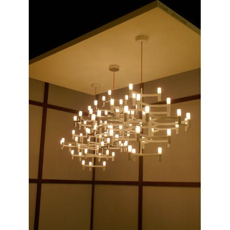 Suspension Crown Major métal blanc / Ø 113 cm - Nemo
