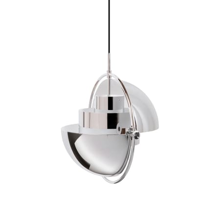Suspension Multi-Lite Small argent métal / Ø 25 cm - Modulable & orientable / Réédition 1972 - Gubi
