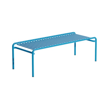 Table basse Week-end métal bleu / 127 x 51 cm - Aluminium - Petite Friture
