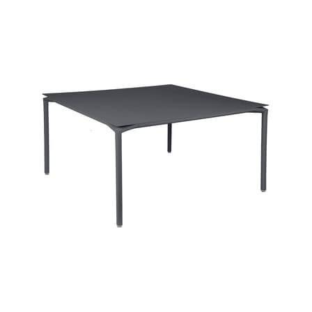 Table carrée Calvi métal gris noir / 140 x 140 cm - 8 personnes - Fermob