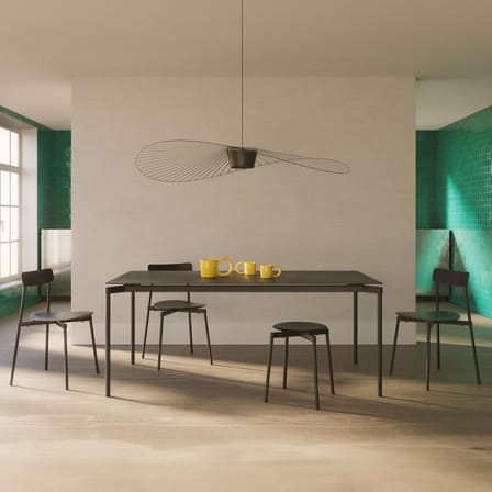 Table rectangulaire Fromme métal bleu / Aluminium - 180 x 90 cm - Petite Friture