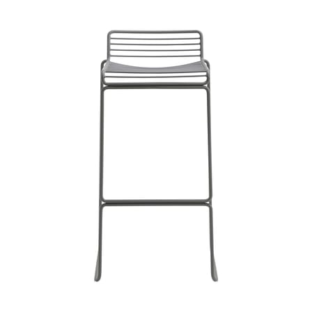 Tabouret de bar Hee métal gris / H 75 cm - Hay