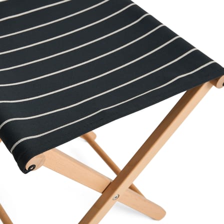 Tabouret pliant Outdoor Market tissu noir / Jasper Morrison - Hay