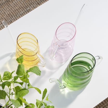 Arrosoir Swell verre vert / 0,8 L - & klevering