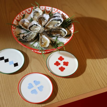 Assiette à mignardises Deck / Set de 4 - Ø 13 cm - & klevering
